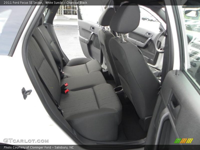White Suede / Charcoal Black 2011 Ford Focus SE Sedan