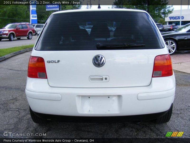 Candy White / Beige 2001 Volkswagen Golf GL 2 Door
