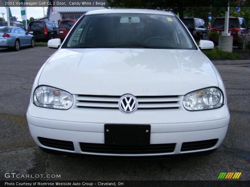 Candy White / Beige 2001 Volkswagen Golf GL 2 Door