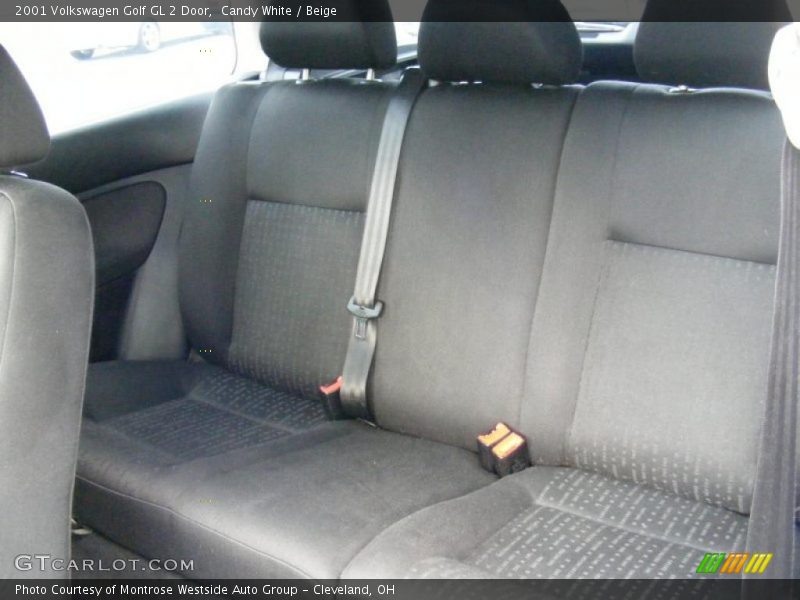 Candy White / Beige 2001 Volkswagen Golf GL 2 Door
