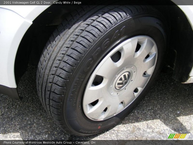 Candy White / Beige 2001 Volkswagen Golf GL 2 Door