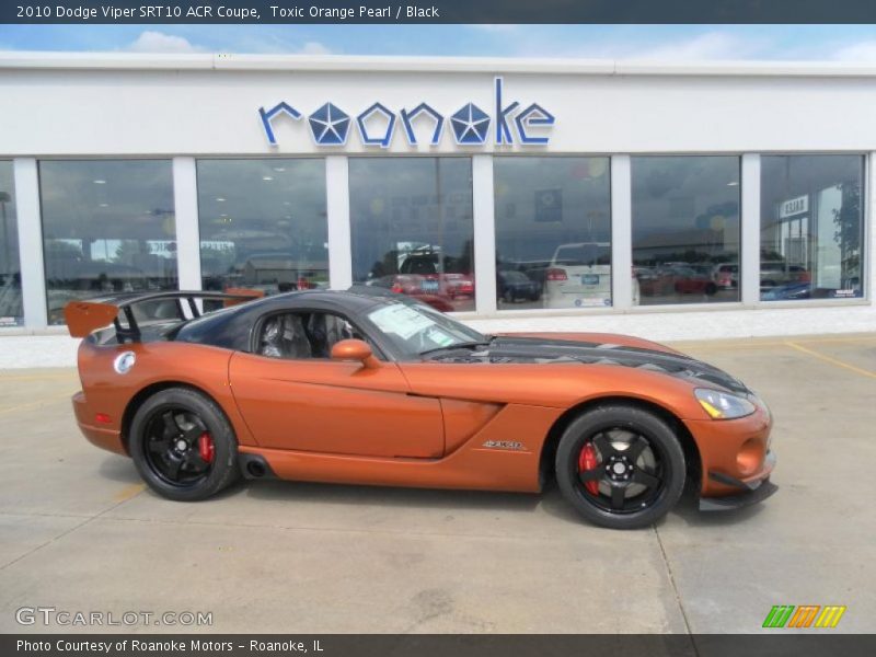 Toxic Orange Pearl / Black 2010 Dodge Viper SRT10 ACR Coupe