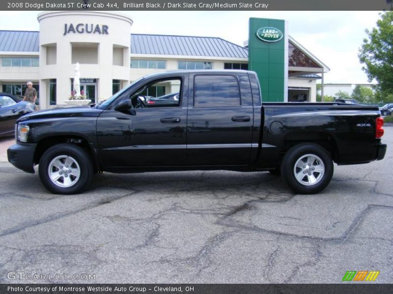 Brilliant Black / Dark Slate Gray/Medium Slate Gray 2008 Dodge Dakota ST Crew Cab 4x4