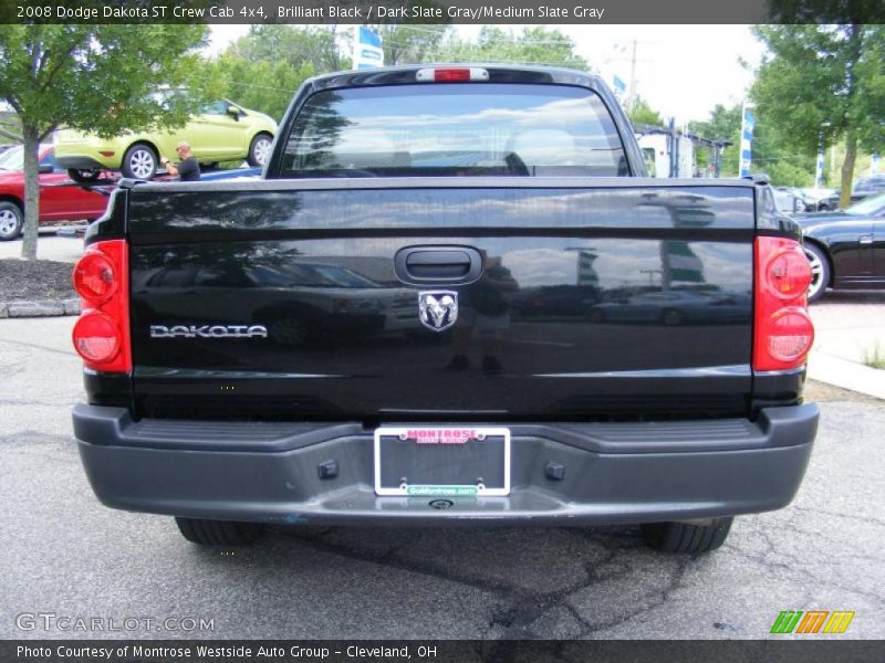 Brilliant Black / Dark Slate Gray/Medium Slate Gray 2008 Dodge Dakota ST Crew Cab 4x4