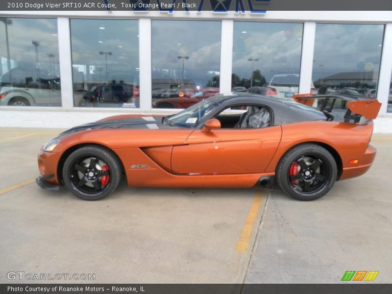 Toxic Orange Pearl / Black 2010 Dodge Viper SRT10 ACR Coupe