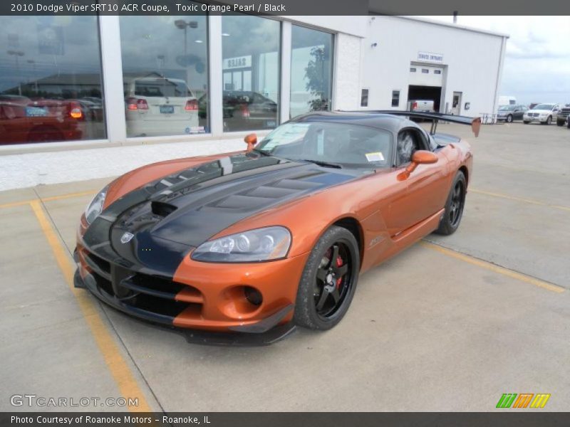Toxic Orange Pearl / Black 2010 Dodge Viper SRT10 ACR Coupe
