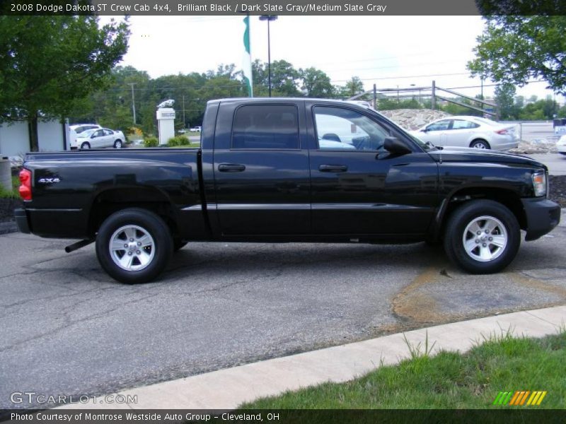 Brilliant Black / Dark Slate Gray/Medium Slate Gray 2008 Dodge Dakota ST Crew Cab 4x4