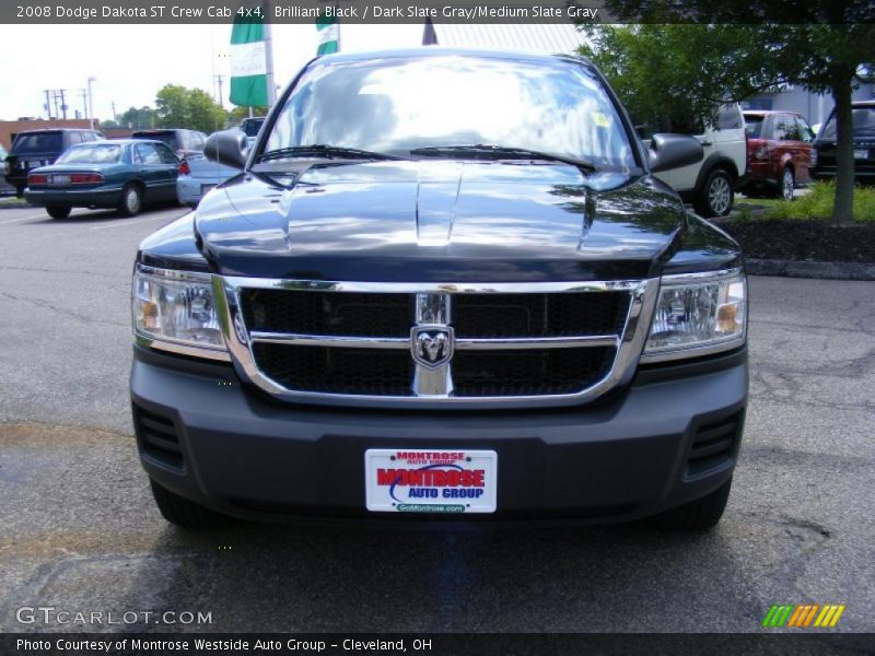 Brilliant Black / Dark Slate Gray/Medium Slate Gray 2008 Dodge Dakota ST Crew Cab 4x4