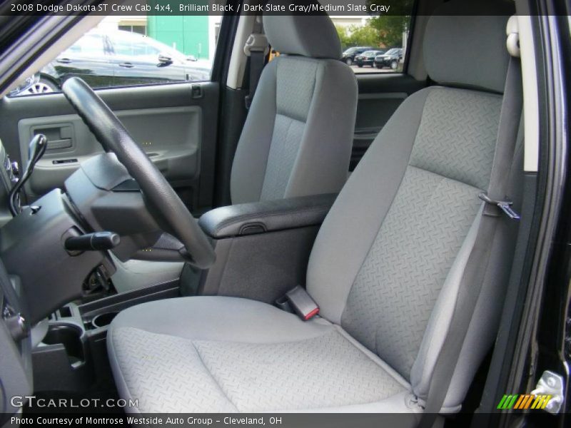 Brilliant Black / Dark Slate Gray/Medium Slate Gray 2008 Dodge Dakota ST Crew Cab 4x4