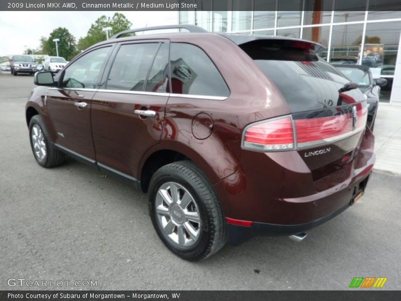 Cinnamon Metallic / Medium Light Stone 2009 Lincoln MKX AWD