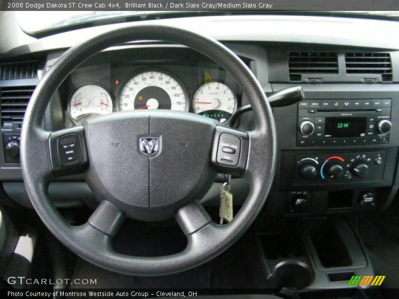Brilliant Black / Dark Slate Gray/Medium Slate Gray 2008 Dodge Dakota ST Crew Cab 4x4