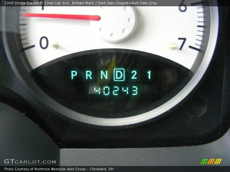 Brilliant Black / Dark Slate Gray/Medium Slate Gray 2008 Dodge Dakota ST Crew Cab 4x4