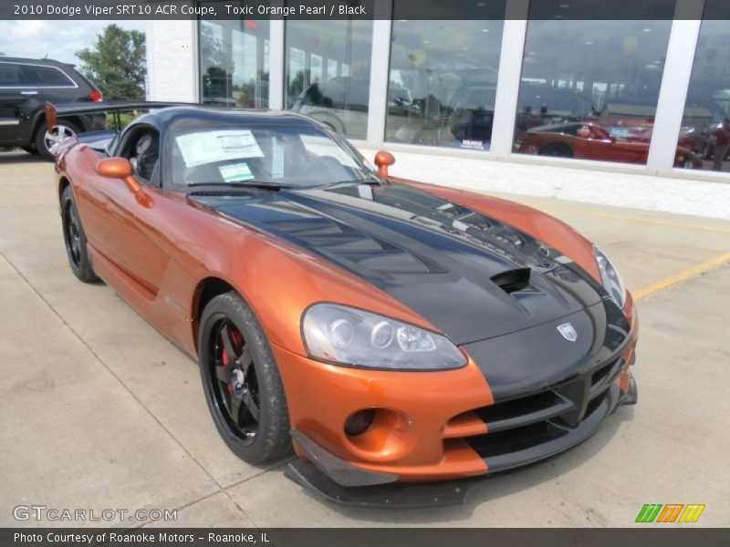 Toxic Orange Pearl / Black 2010 Dodge Viper SRT10 ACR Coupe