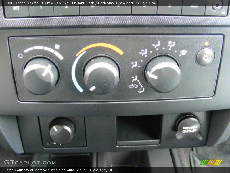 Brilliant Black / Dark Slate Gray/Medium Slate Gray 2008 Dodge Dakota ST Crew Cab 4x4