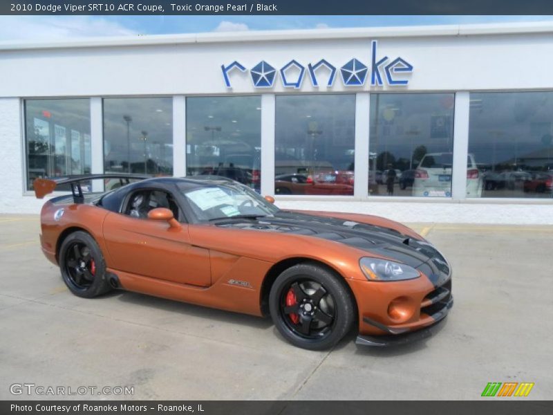Toxic Orange Pearl / Black 2010 Dodge Viper SRT10 ACR Coupe