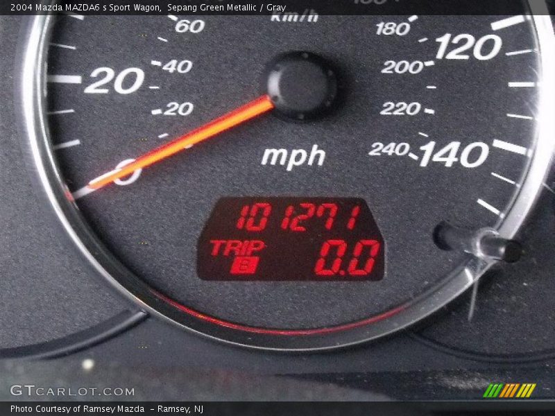 Sepang Green Metallic / Gray 2004 Mazda MAZDA6 s Sport Wagon