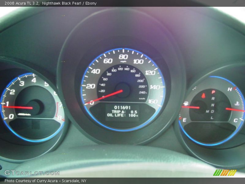 Nighthawk Black Pearl / Ebony 2008 Acura TL 3.2