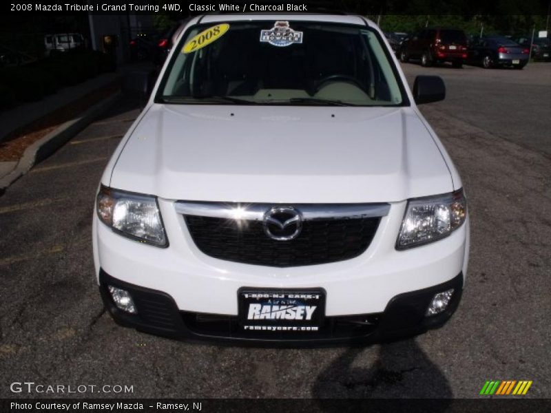 Classic White / Charcoal Black 2008 Mazda Tribute i Grand Touring 4WD