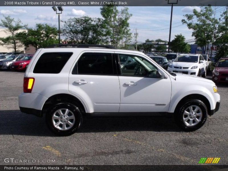 Classic White / Charcoal Black 2008 Mazda Tribute i Grand Touring 4WD