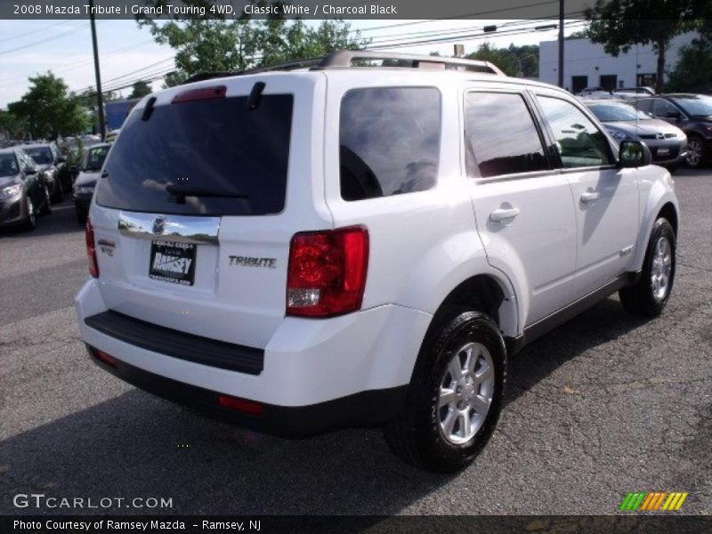 Classic White / Charcoal Black 2008 Mazda Tribute i Grand Touring 4WD