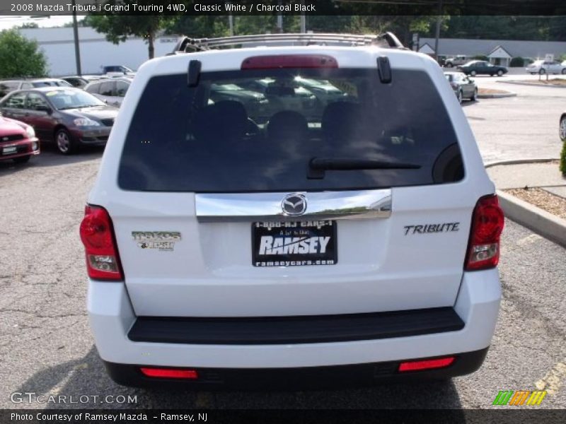 Classic White / Charcoal Black 2008 Mazda Tribute i Grand Touring 4WD