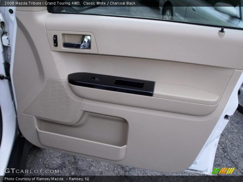 Classic White / Charcoal Black 2008 Mazda Tribute i Grand Touring 4WD