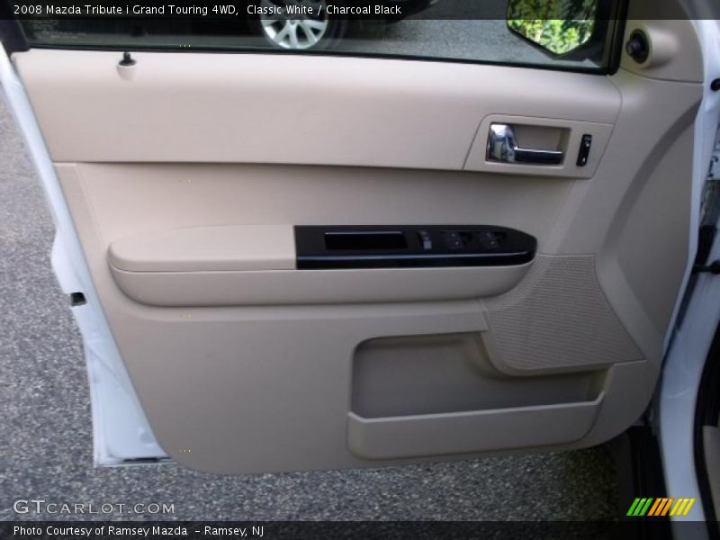 Classic White / Charcoal Black 2008 Mazda Tribute i Grand Touring 4WD