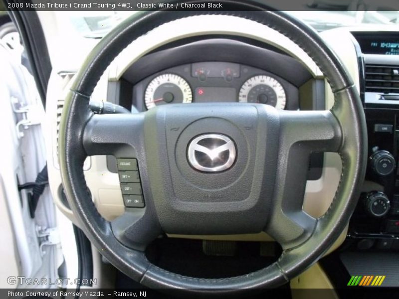 Classic White / Charcoal Black 2008 Mazda Tribute i Grand Touring 4WD