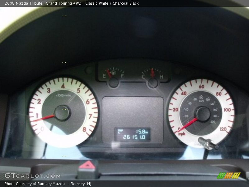 Classic White / Charcoal Black 2008 Mazda Tribute i Grand Touring 4WD