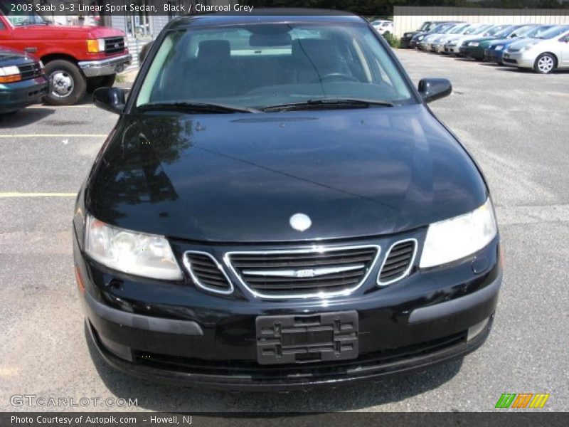 Black / Charcoal Grey 2003 Saab 9-3 Linear Sport Sedan