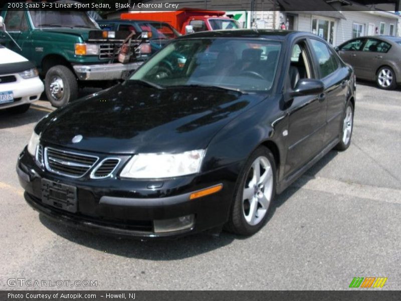 Black / Charcoal Grey 2003 Saab 9-3 Linear Sport Sedan