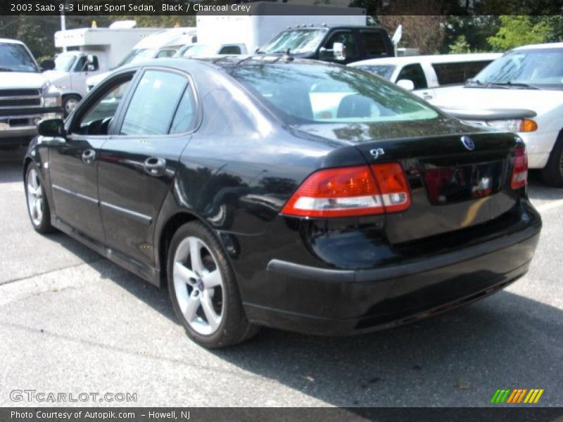 Black / Charcoal Grey 2003 Saab 9-3 Linear Sport Sedan