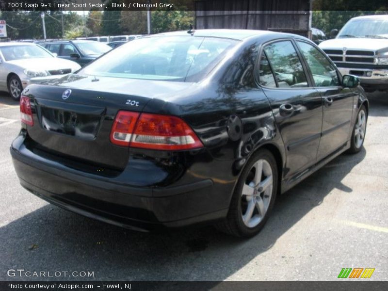 Black / Charcoal Grey 2003 Saab 9-3 Linear Sport Sedan