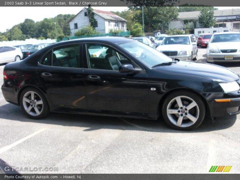 Black / Charcoal Grey 2003 Saab 9-3 Linear Sport Sedan