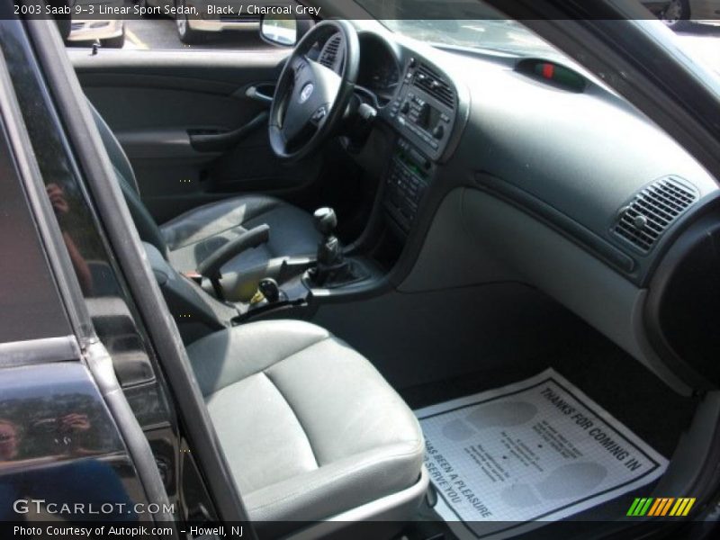 Black / Charcoal Grey 2003 Saab 9-3 Linear Sport Sedan
