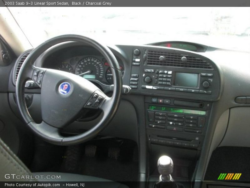 Black / Charcoal Grey 2003 Saab 9-3 Linear Sport Sedan