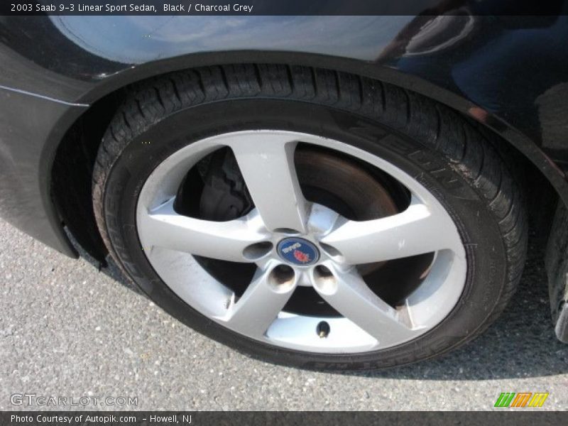 Black / Charcoal Grey 2003 Saab 9-3 Linear Sport Sedan