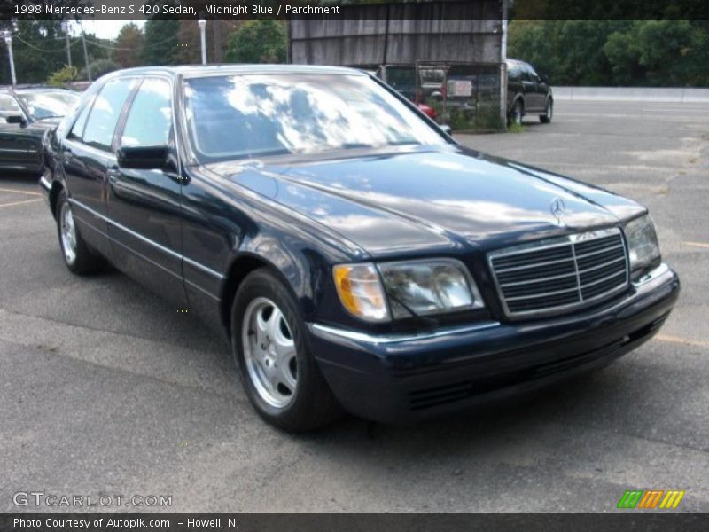 Midnight Blue / Parchment 1998 Mercedes-Benz S 420 Sedan
