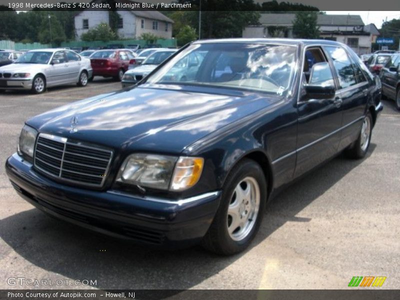 Midnight Blue / Parchment 1998 Mercedes-Benz S 420 Sedan
