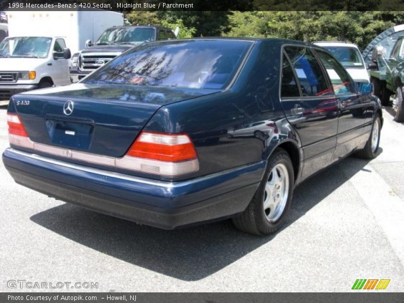 Midnight Blue / Parchment 1998 Mercedes-Benz S 420 Sedan