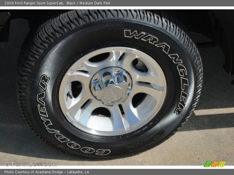 Black / Medium Dark Flint 2009 Ford Ranger Sport SuperCab