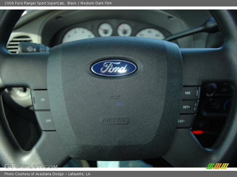 Black / Medium Dark Flint 2009 Ford Ranger Sport SuperCab