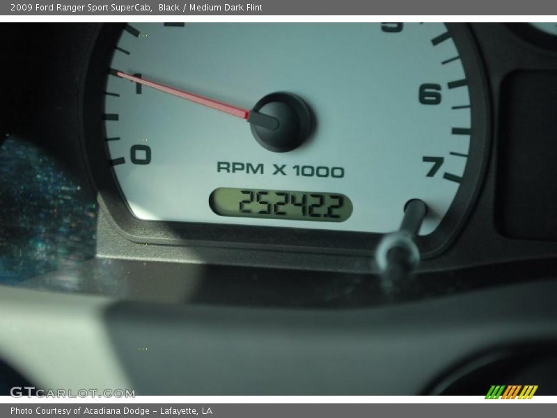 Black / Medium Dark Flint 2009 Ford Ranger Sport SuperCab