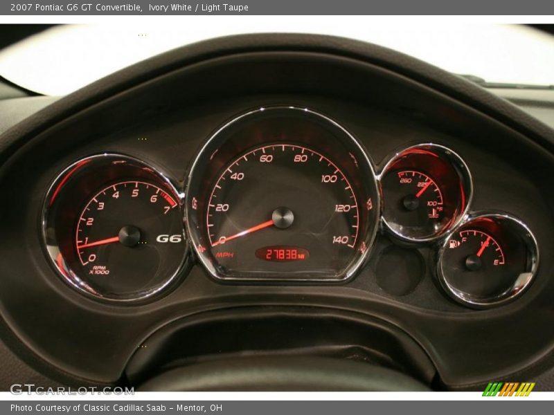 Ivory White / Light Taupe 2007 Pontiac G6 GT Convertible