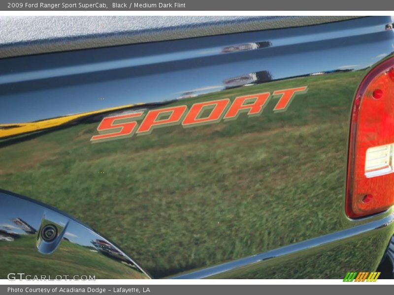 Black / Medium Dark Flint 2009 Ford Ranger Sport SuperCab