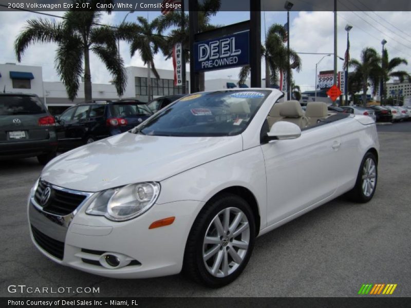 Candy White / Cornsilk Beige 2008 Volkswagen Eos 2.0T