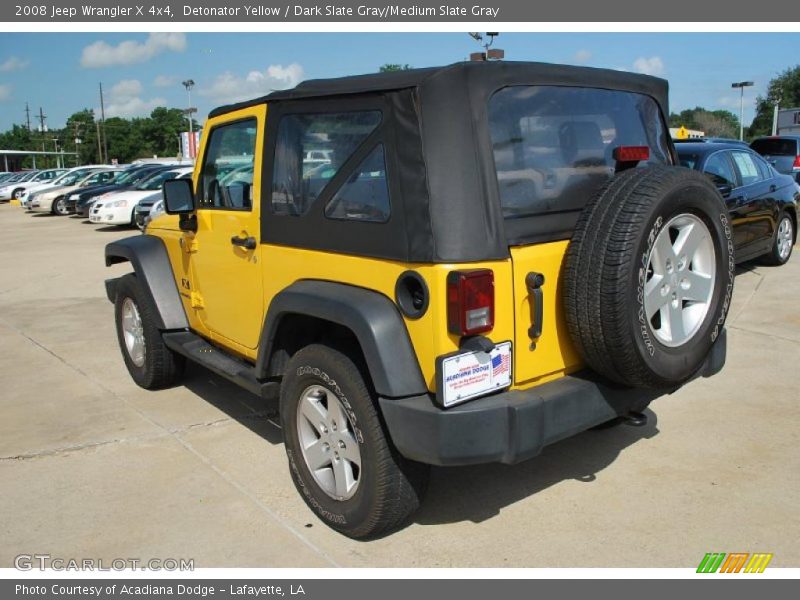 Detonator Yellow / Dark Slate Gray/Medium Slate Gray 2008 Jeep Wrangler X 4x4