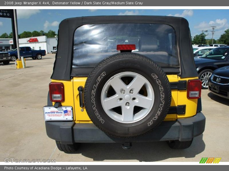 Detonator Yellow / Dark Slate Gray/Medium Slate Gray 2008 Jeep Wrangler X 4x4