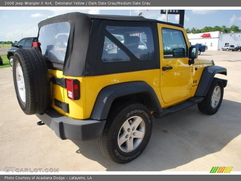 Detonator Yellow / Dark Slate Gray/Medium Slate Gray 2008 Jeep Wrangler X 4x4