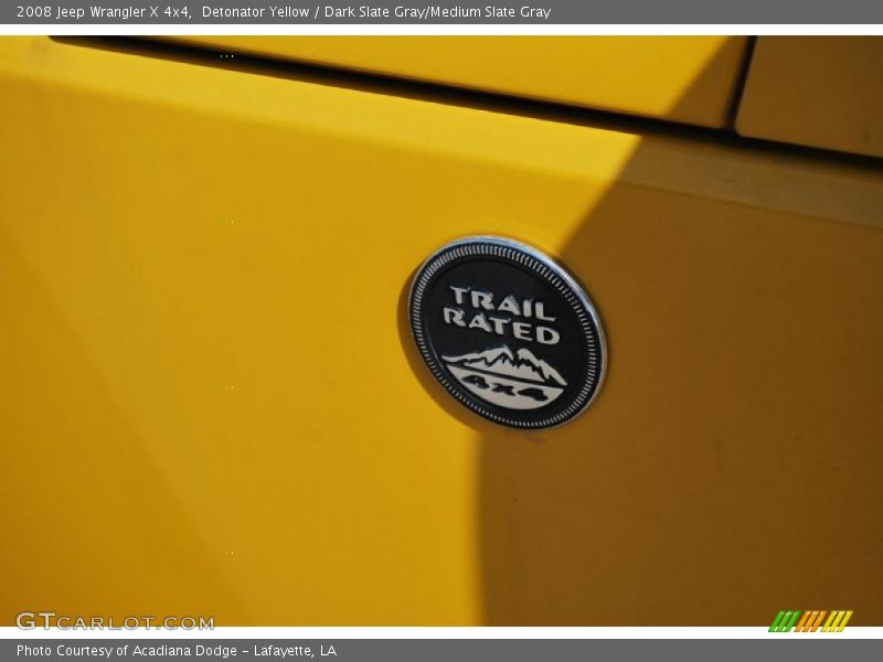 Detonator Yellow / Dark Slate Gray/Medium Slate Gray 2008 Jeep Wrangler X 4x4